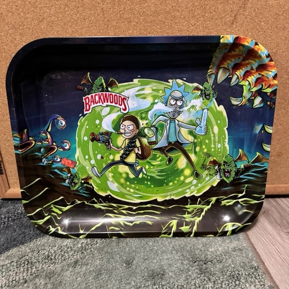 Rick & Morty Backwoods Tray – Worn, Cool Display - Picture 1 of 8